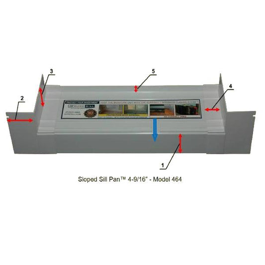 Suresill Sloped Sill Pan 4 9/16"